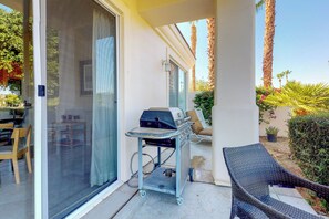 Terrace/patio - PGA West course-side house with shared pool, hot tub, and golf access (La Quinta)