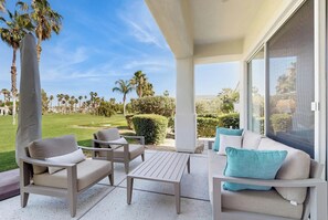 Terrace/patio - PGA West course-side house with shared pool, hot tub, and golf access (La Quinta)