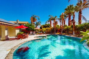 Pool - Dog-Friendly Home w/ a Private Pool, Pool Spa, Firepit, & Patio - 3BR - #66716 (La Quinta)