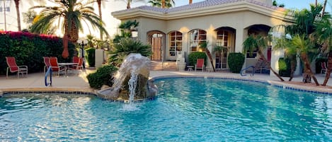 A heated pool