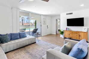 Smart TV - Sunny Mountain-View Retreat with Pool, Golf, and Tasty Eats Just Steps Away (Palm Desert)