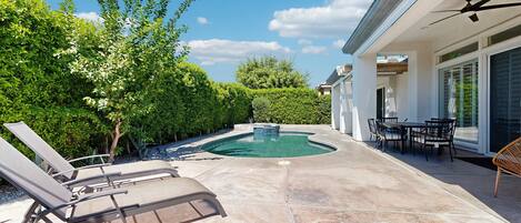A heated pool