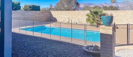 A heated pool