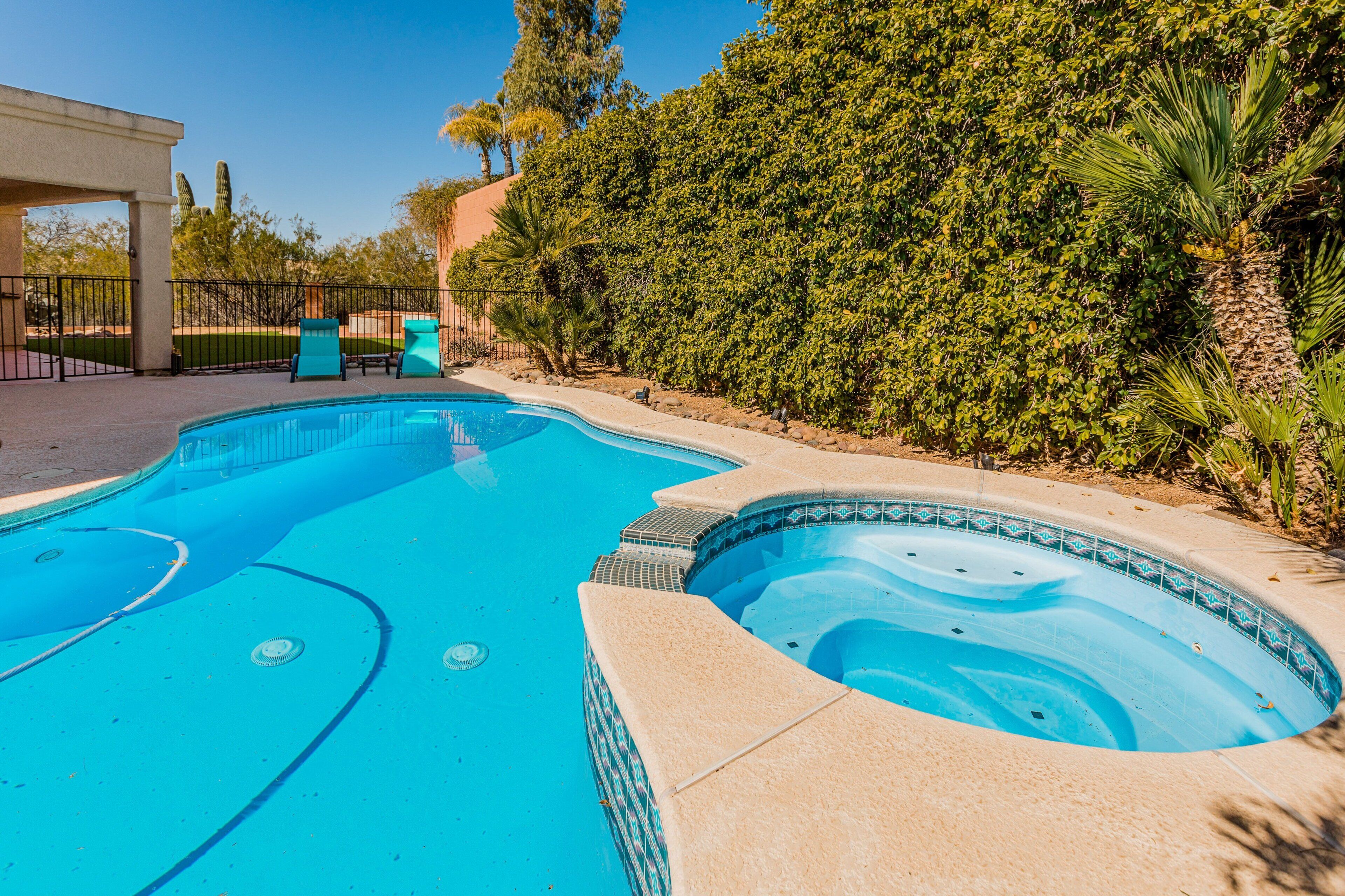 A heated pool