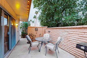 Outdoor dining - Dog-Friendly Home near Downtown with Private Patio, Gas Grill, Central A/C, W/D (Sun City)