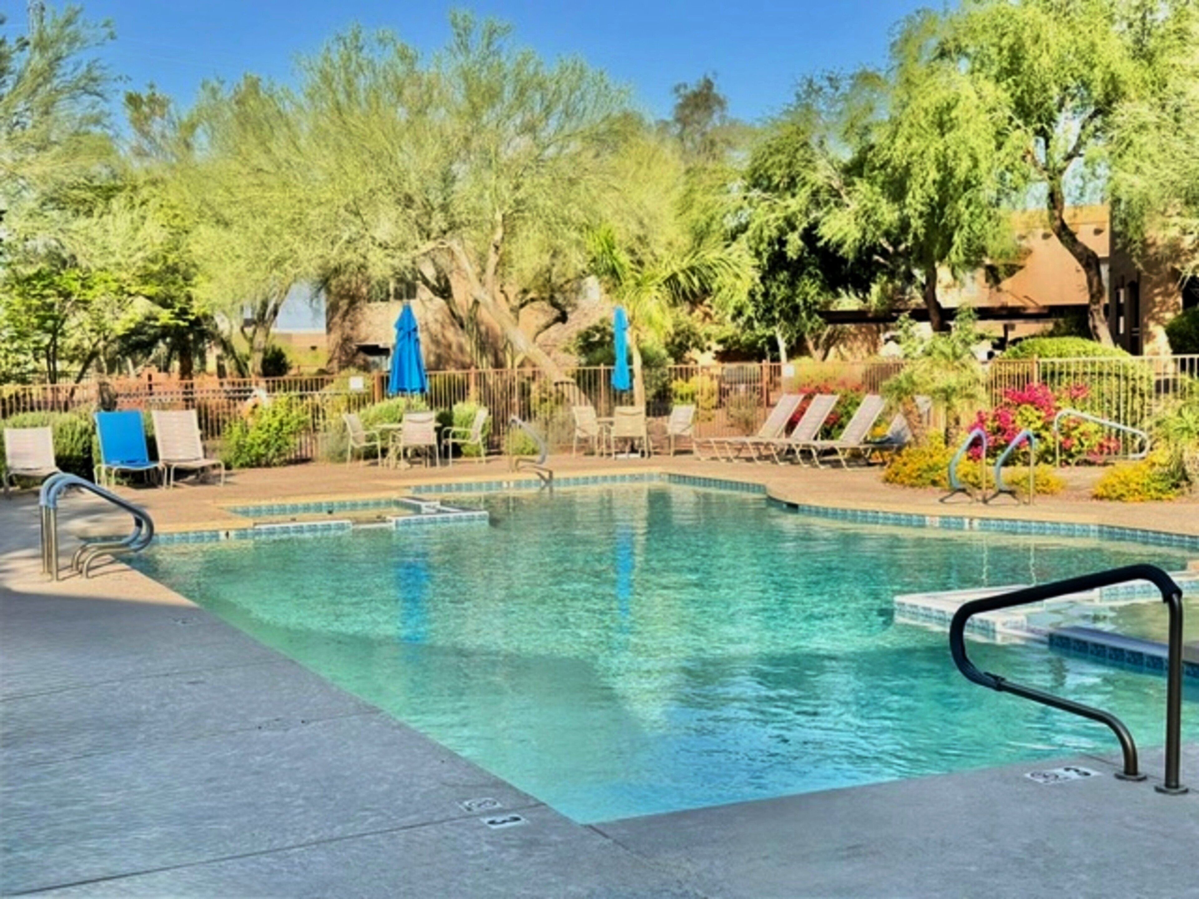 A heated pool