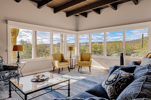 Dog-friendly mountain-view home with private pool, outdoor lounging & W/D