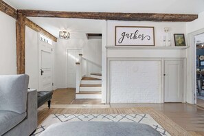 House, Multiple Beds, Patio, Garden View (Salt Meadow Farm) | Living area - Spacious Farmhouse Near the Beach Circa 1860 (Biddeford)