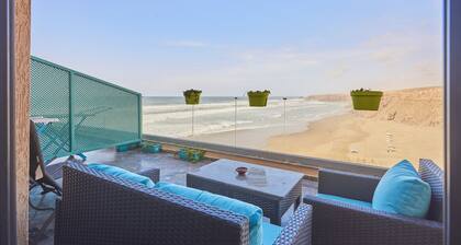 Surf & Fun Beachfront Stay in Mirleft With Balcony