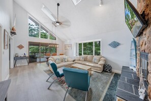 House, Multiple Beds, Patio (LAKE Sundance) | Living area - Sundance - Lakefront w/ Private Dock (Moneta)