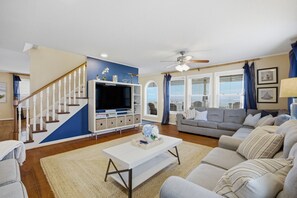 TV, table football, ping pong, books - Oceanfront Retreat w/ Hot Tub & Game Room! (North Topsail Beach)