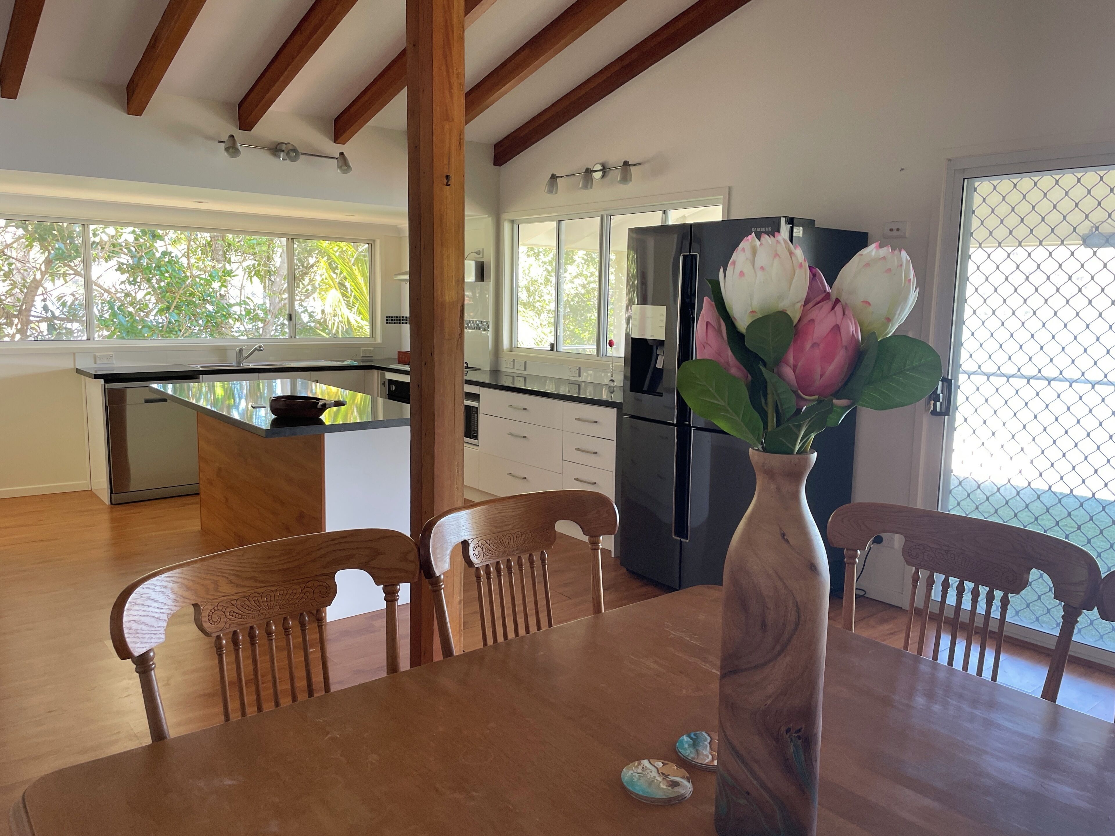 Shared Dormitory, 2 Bedrooms, Patio | Dining room