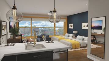 Junior-Studiosuite, 2 Queen-Betten