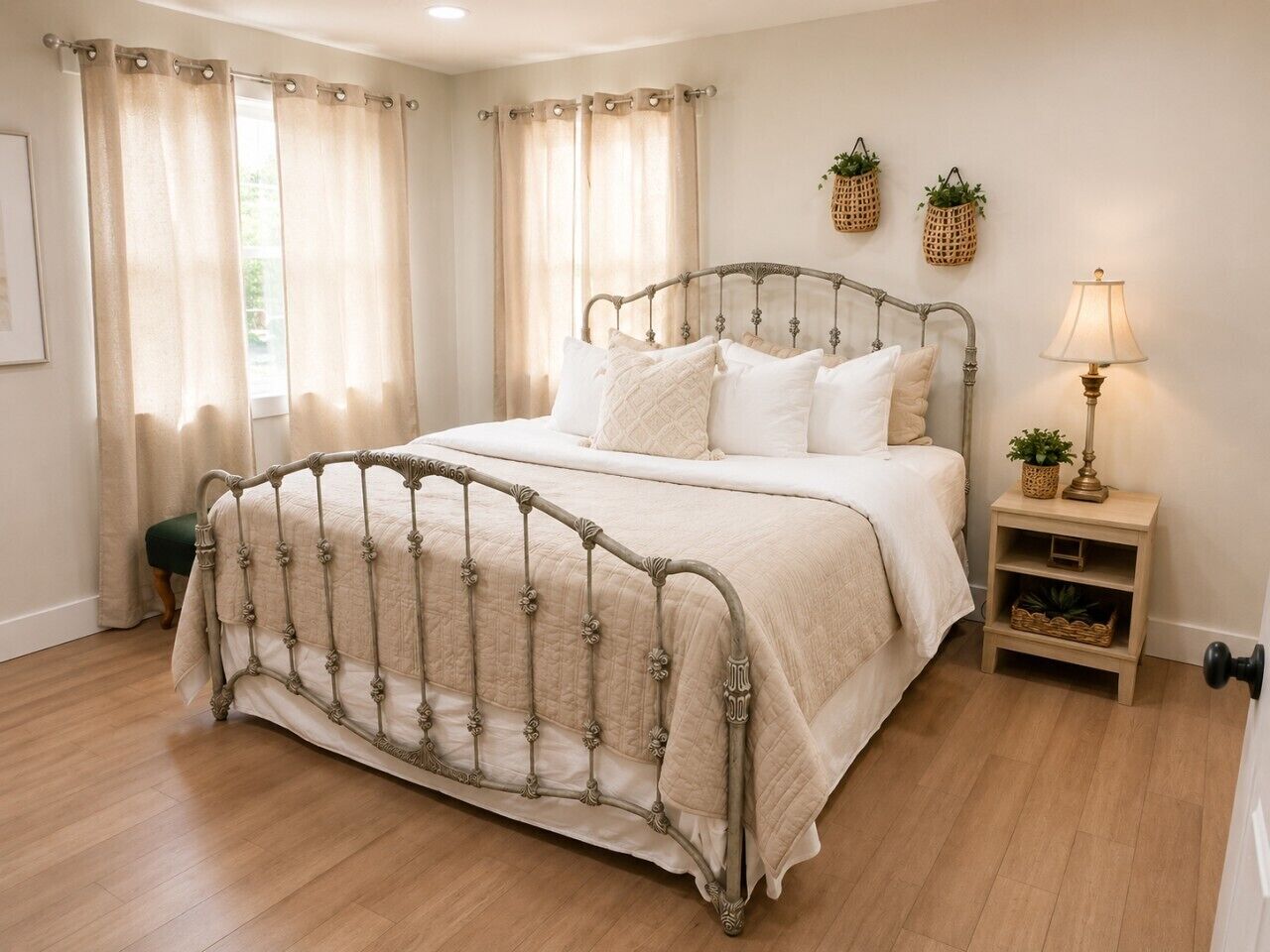 Desk, iron/ironing board, travel crib, free WiFi