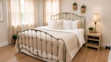 Desk, iron/ironing board, travel crib, free WiFi