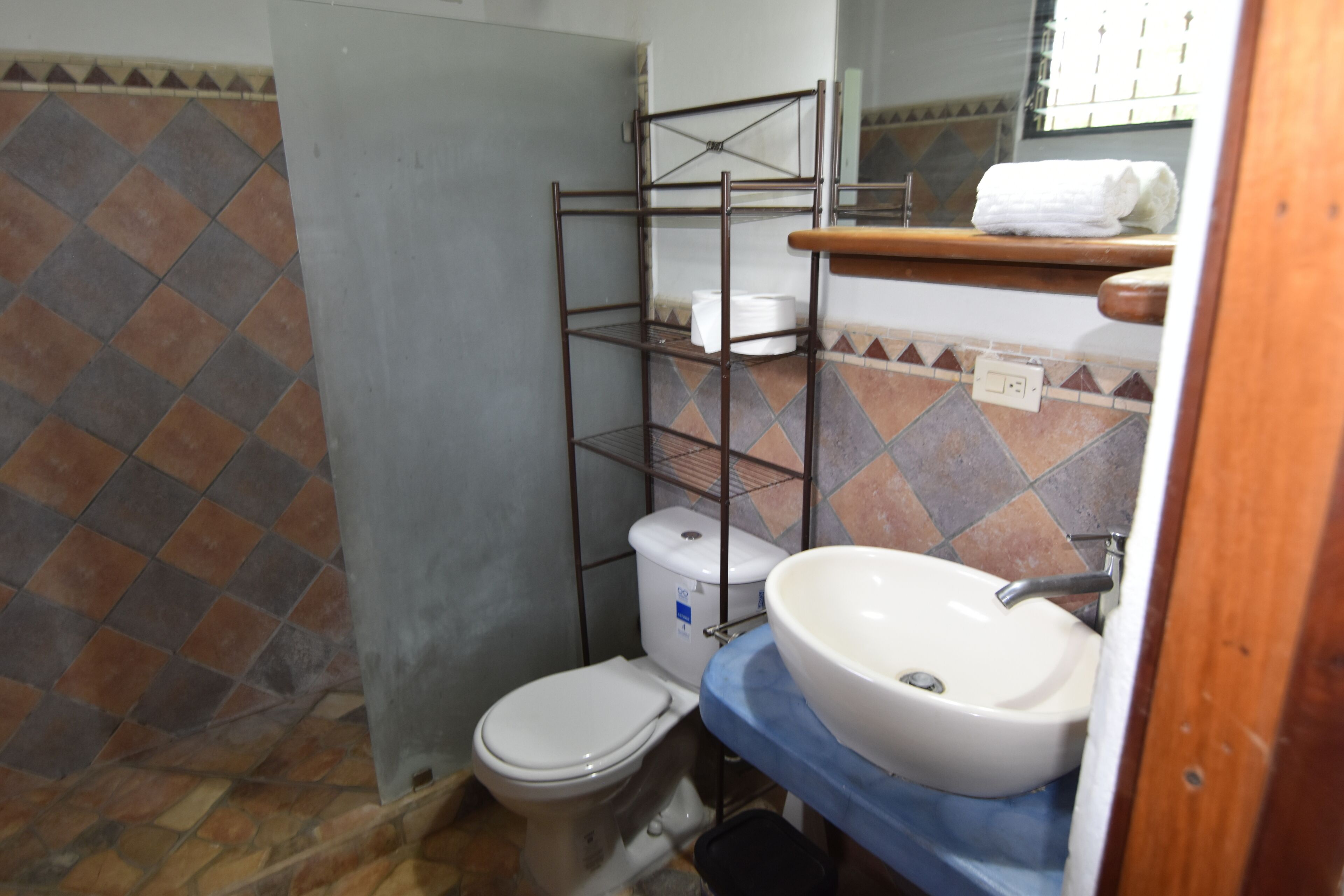 Towels, soap, toilet paper