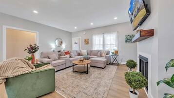 Hus, flere senger, balkong (LAKE Twin Cove) | Oppholdsområde