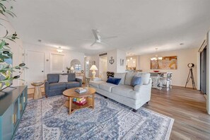 Condo, Multiple Beds, Balcony (LAKE Vibes) | Living area - Lake Vibes - Pet Friendly Lakefront Condo! (Moneta)