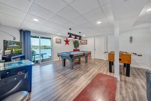House, Multiple Beds, Hot Tub (LAKEside Sunsets) | Game room - Lakeside Sunsets - Private Dock, Hot Tub & Firepit (Moneta)