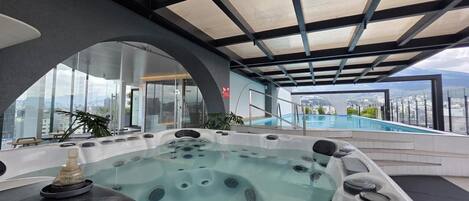 Una piscina climatizada