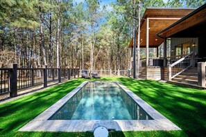 Outdoor pool, a heated pool - Heated Pool, Hot Tub, Fire Pit, Outdoor TV Lounge, Cozy Cabin Retreat! (Broken Bow)
