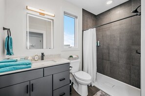 Shower, hair dryer