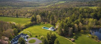 120-Acre Private Estate: Heated Pool, Fire Pit, Apple Orchard, Catskills Views