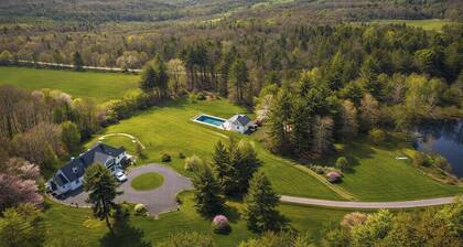 120-Acre Private Estate: Heated Pool, Fire Pit, Apple Orchard, Catskills Views