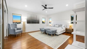 4 bedrooms, desk, iron/ironing board, WiFi - Surfmist by the Beach – Pet Friendly with Pool (Kingscliff)