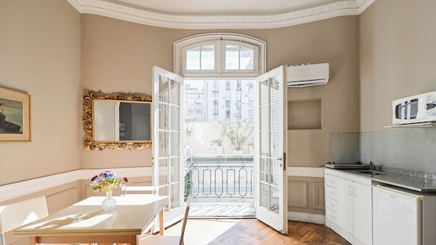 Apartment (2B) | In-room safe, desk, laptop workspace, blackout drapes - Leonardo Da Vinci Aparts by MOT Rentals (Buenos Aires)