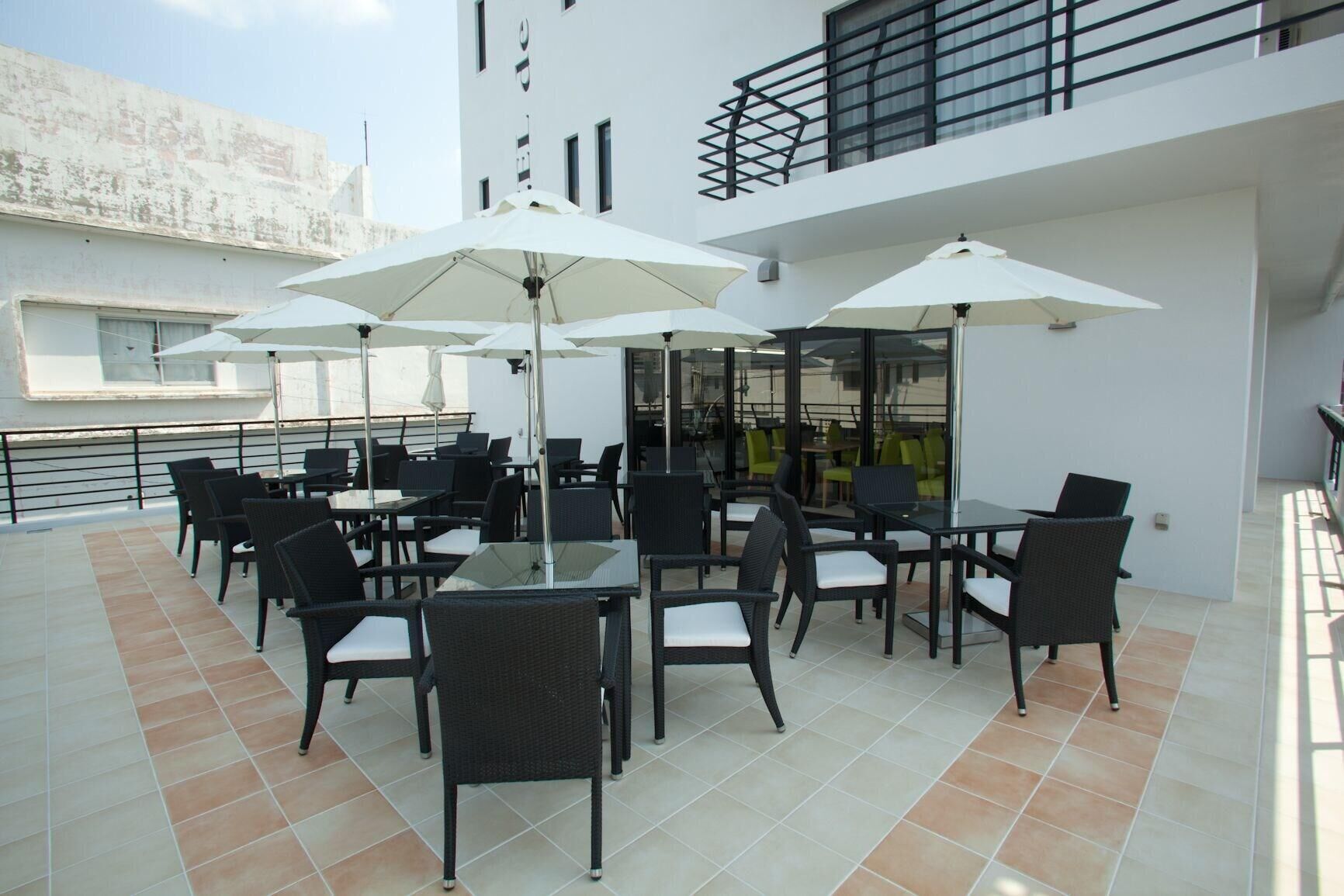 Blick von der Unterkunft