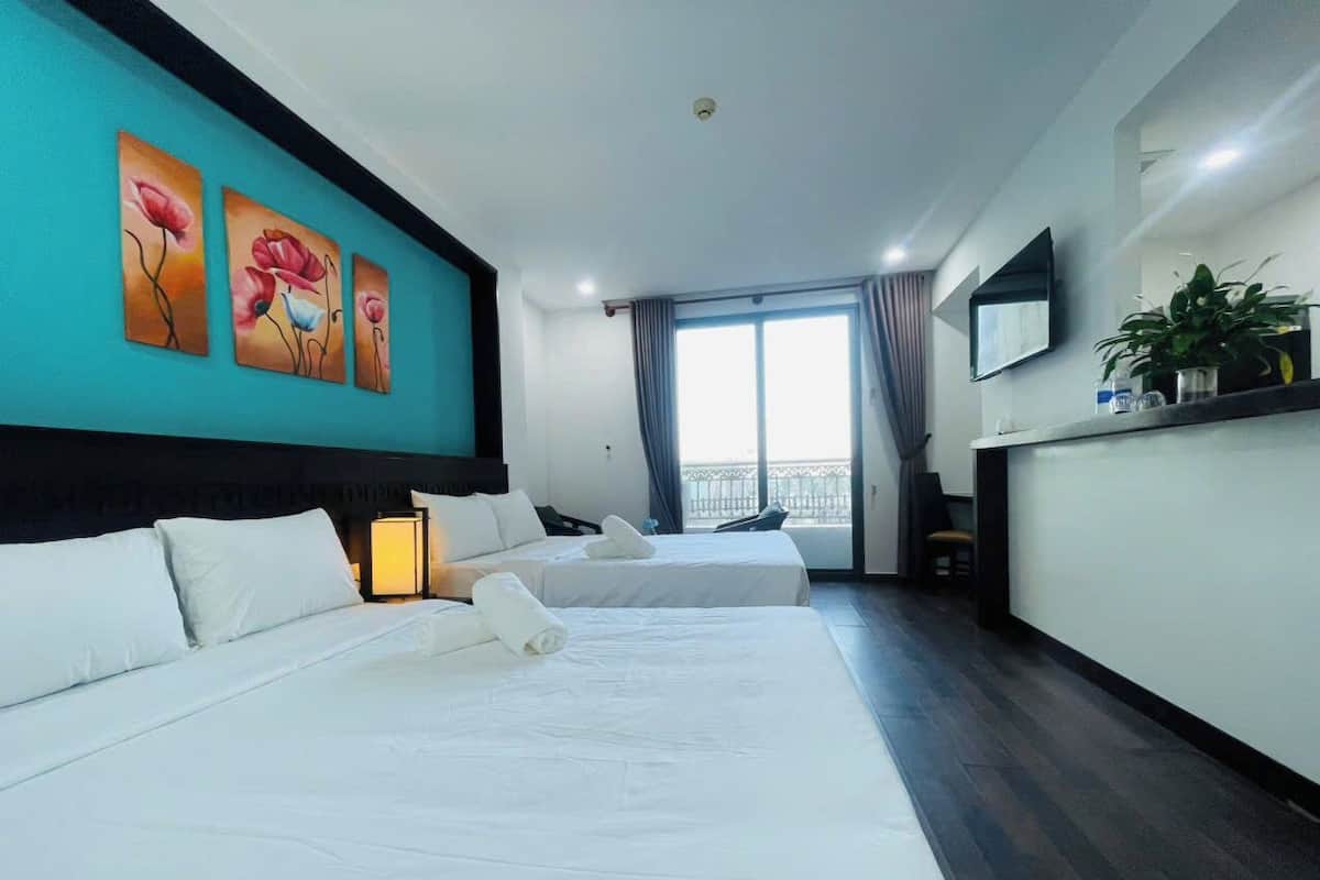 Perhehuone, parveke, osittainen merinäköala | Ilmainen Wi-Fi