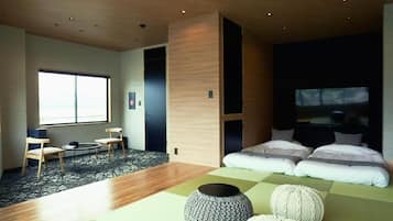 Modern Japanese-Style Room for 4 Guests, Non-Smoking, Harbor View