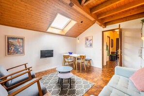 Living area - Apartment Balcon du Léman (Thollon-les-Mémises)