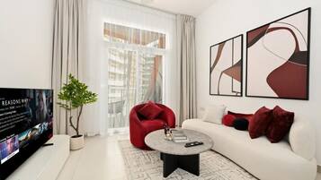 Apartment, Balkon, Stadtblick