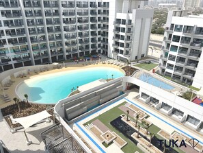 Pool - Spacious Studio - Dubai Studio City - Brand New (Dubai, U.A.E)