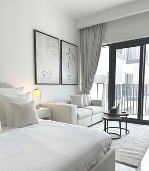 Living area - Spacious Studio - Dubai Studio City - Brand New (Dubai, U.A.E)