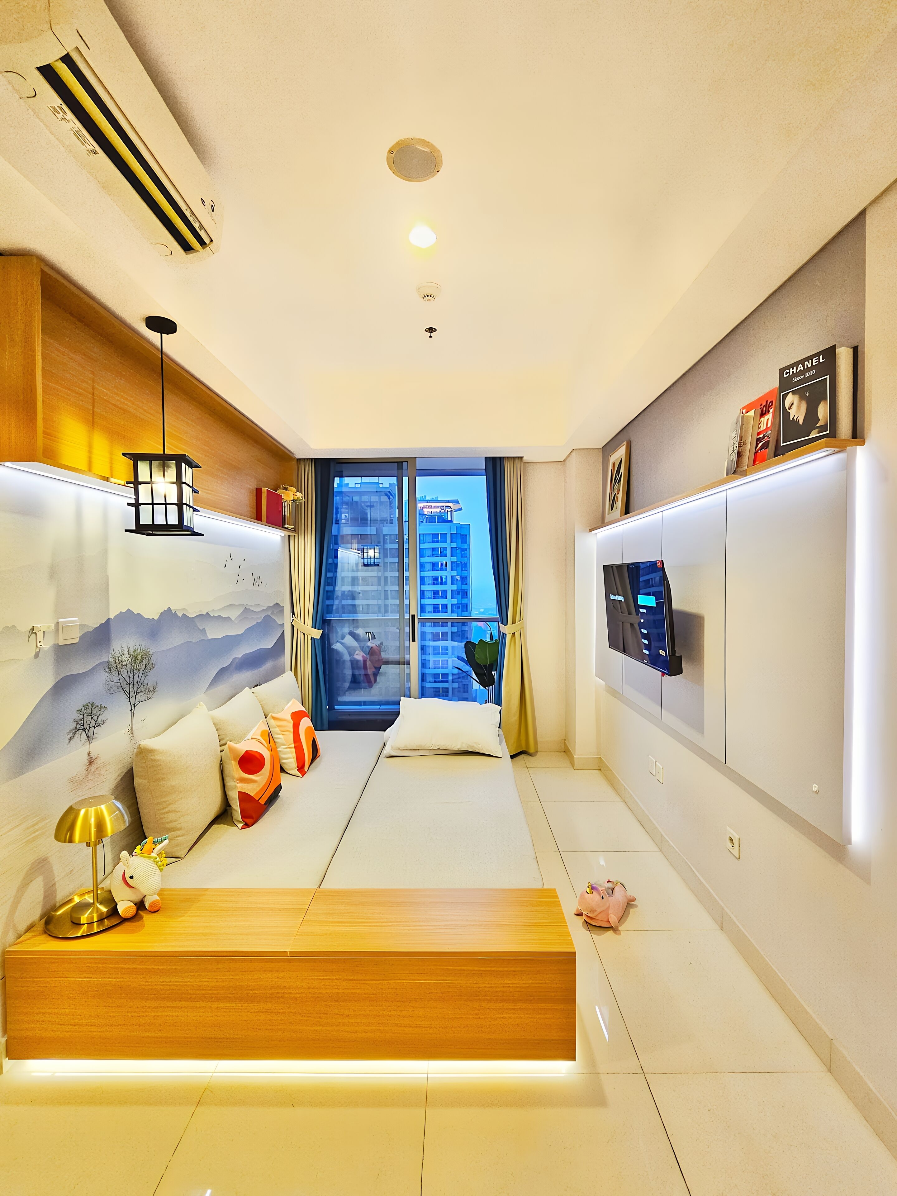 Appartement, 2 chambres, vue ville | Coin séjour