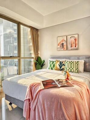 Căn hộ, 2 phòng ngủ, quang cảnh thành phố | Bàn, bàn ủi/dụng cụ ủi quần áo, truy cập Internet không dây miễn phí 