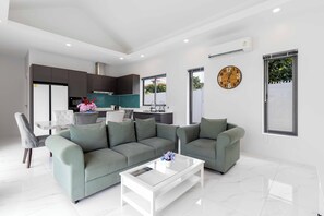 Villa | Living area - 3BR Pool Villa with Bathtub  V294 (Rawai)