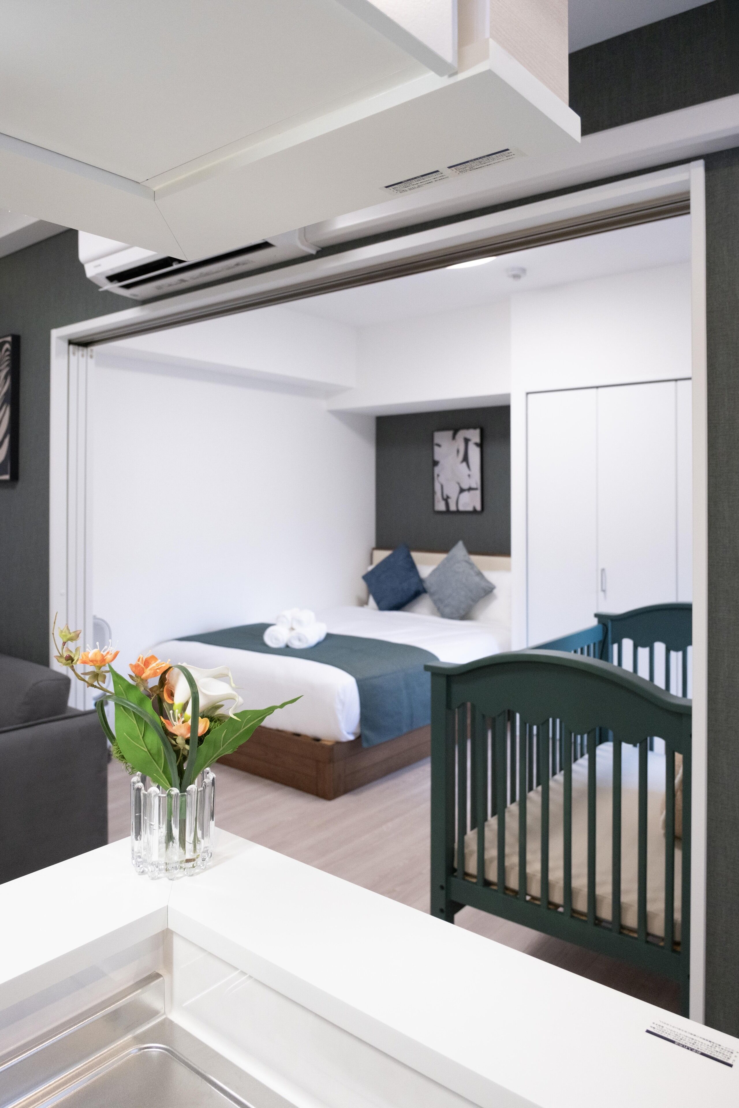 Apartamento standard, 1 cama de casal e sofá-cama, para não fumantes, vista para a cidade | Escrivaninha, Wi-Fi de cortesia