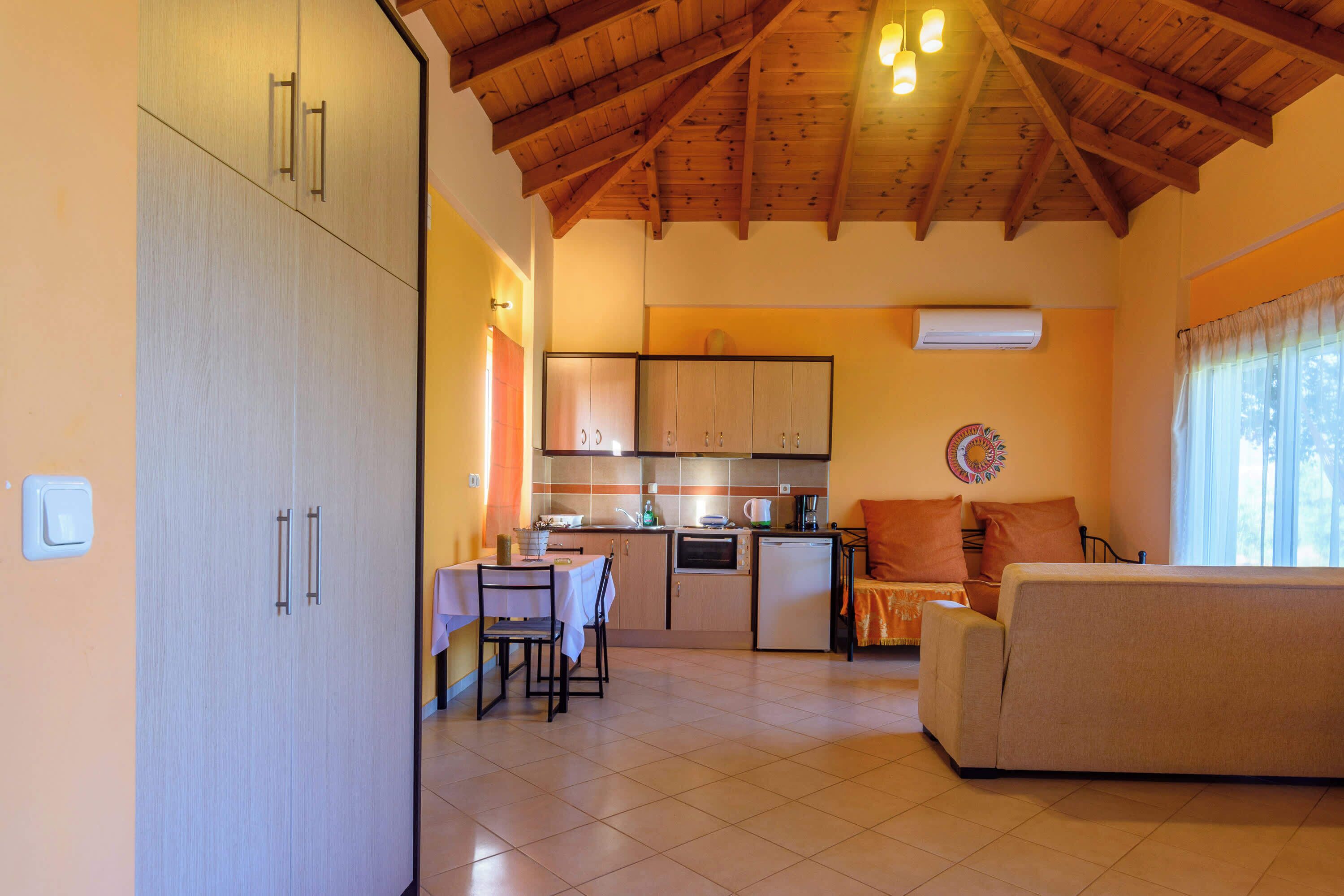 TV, fireplace, offices