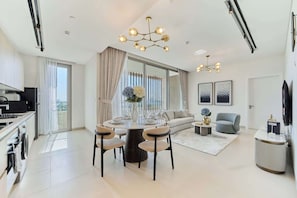 Living area - AL Zorah 1 Bedroom Community View (Ajman)