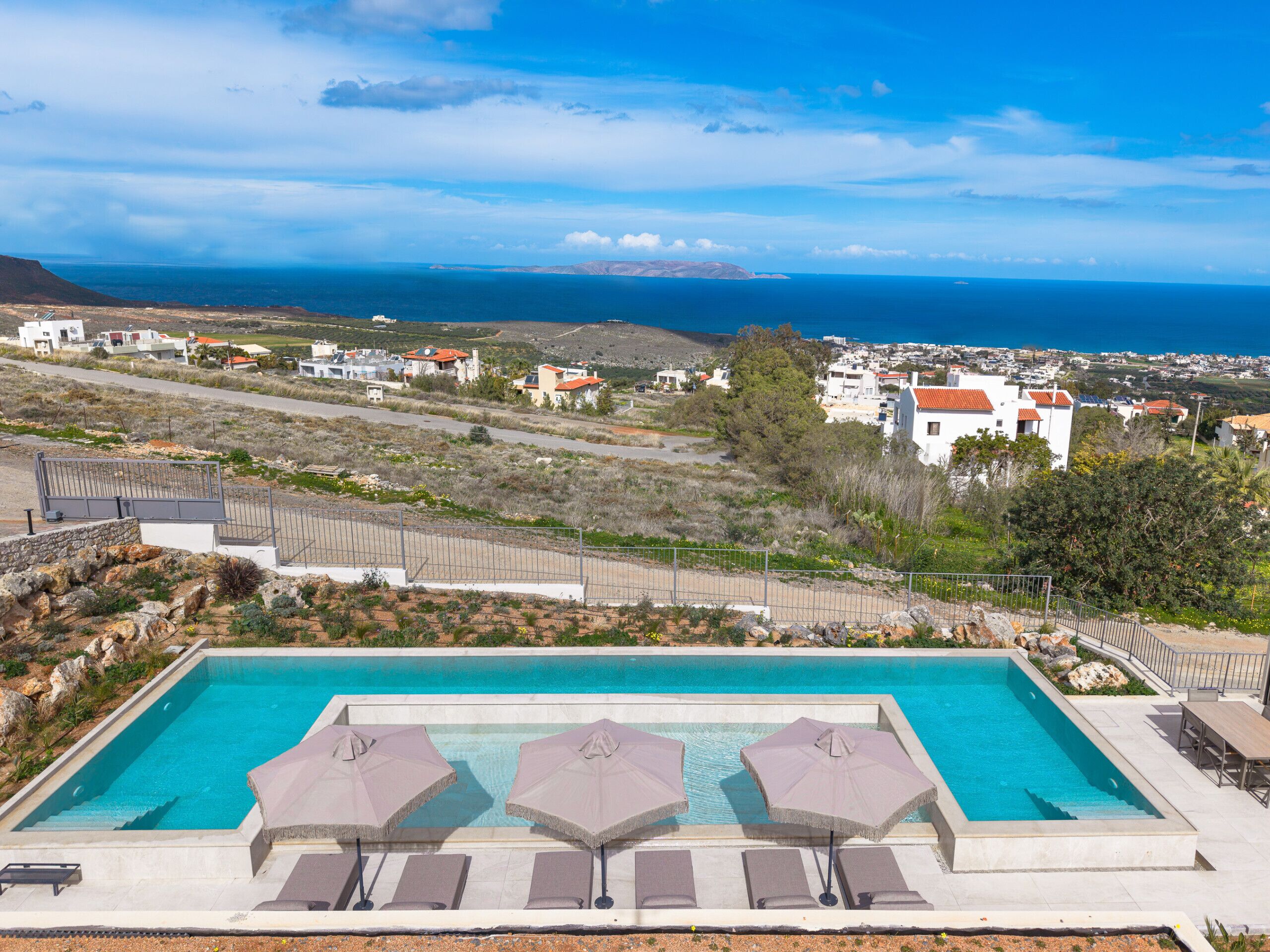 Villa, 3 Bedrooms, Private Pool, Sea View | Balcony view