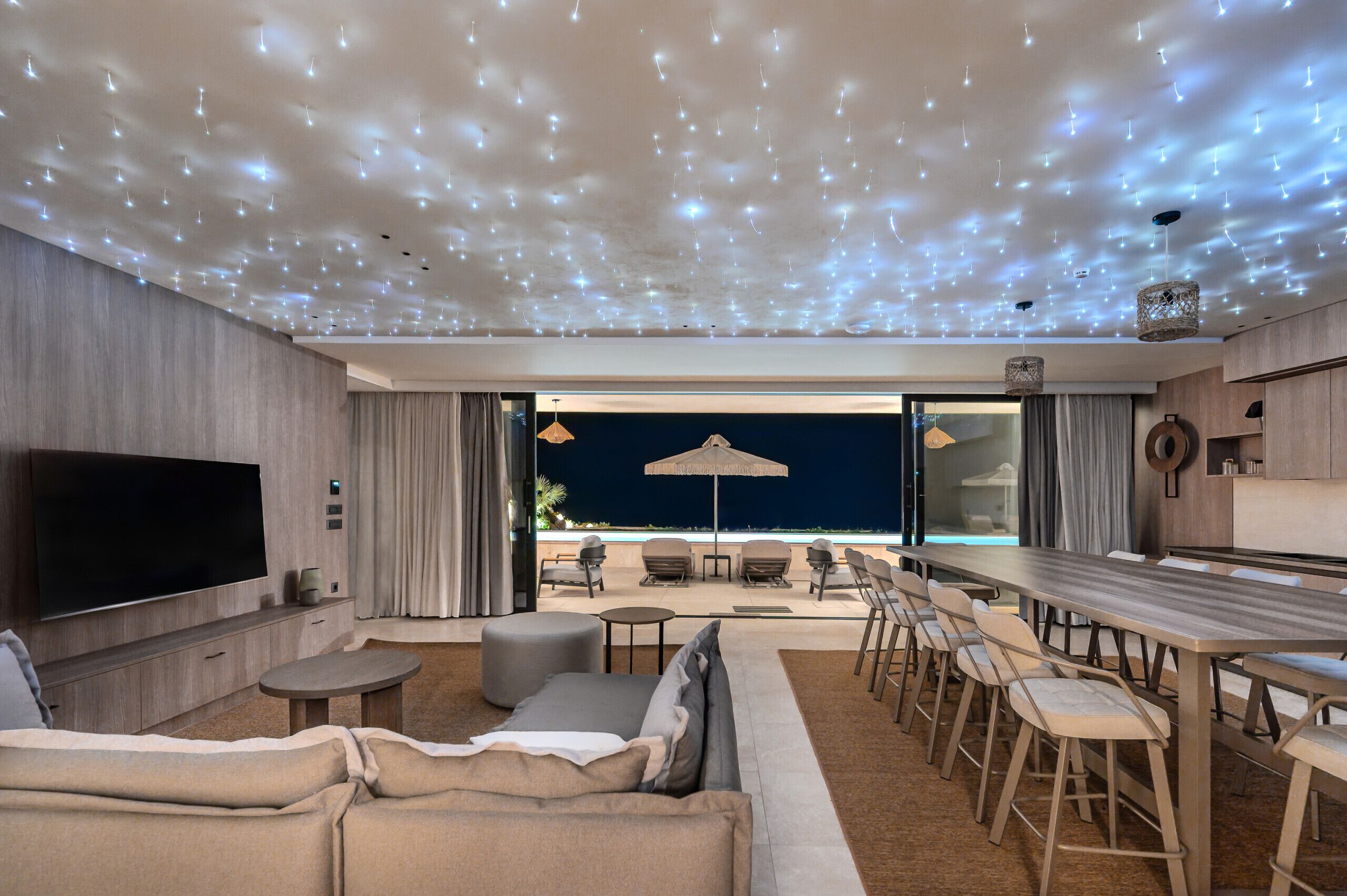 Villa, 5 Bedrooms, Private Pool, Sea View | Living room