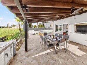 Outdoor dining - Rock Azure Villa | Pool & Jacuzzi in Ayia Thekla (Ayia Napa)