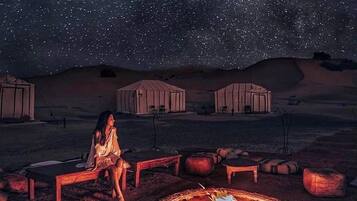 Outdoor wedding area