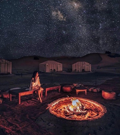 Outdoor wedding area. Desert Luxury Camp