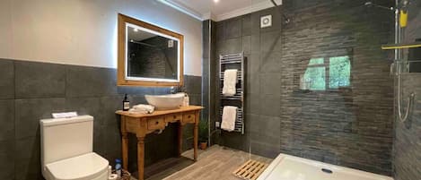Shower, towels
