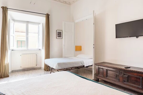 Desk, iron/ironing board, travel crib, free WiFi